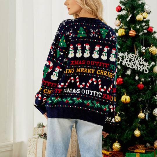 EB | Weihnachtlicher Strickpullover Mit Kuscheligem Stoff