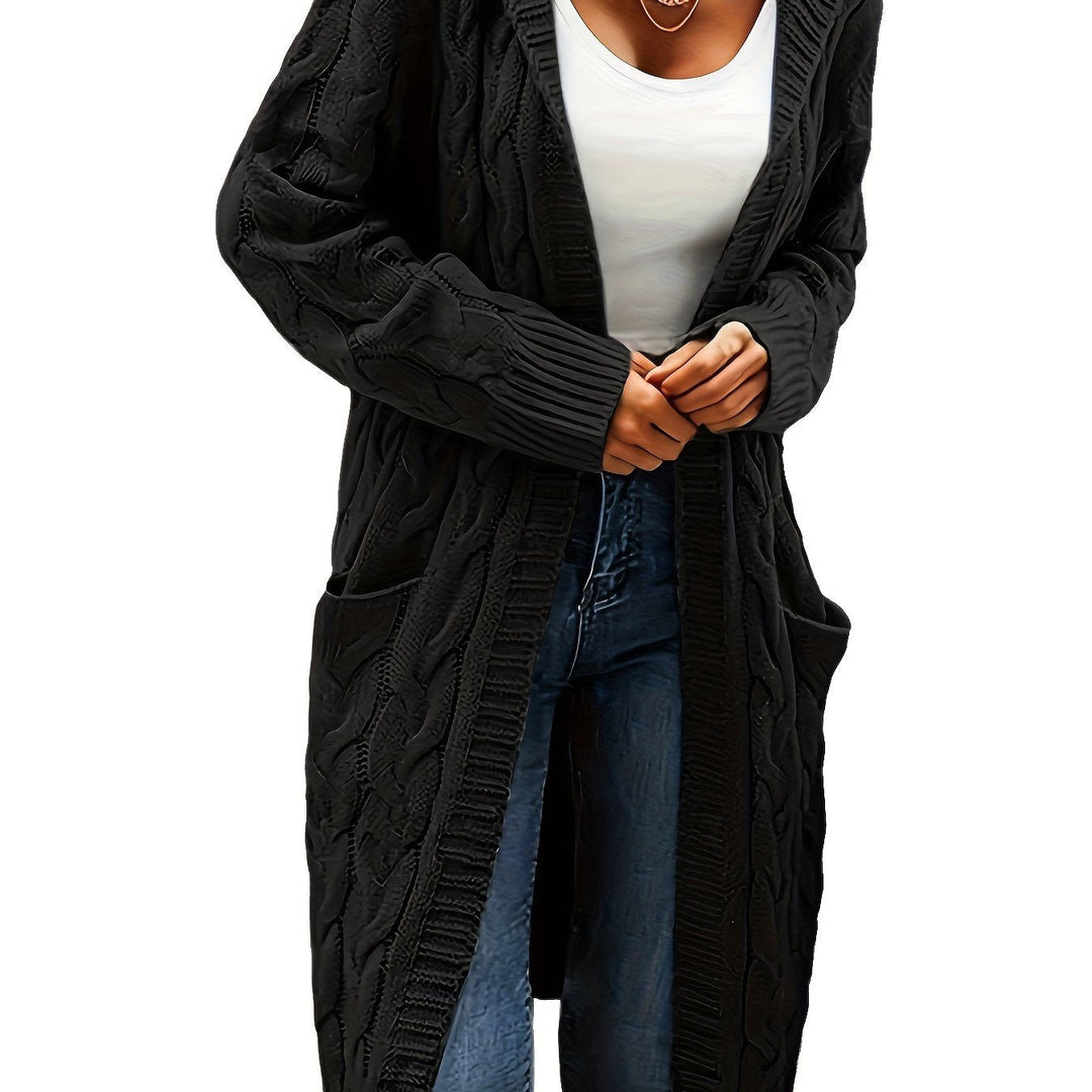 EB | Langstrickjacke mit Kapuze