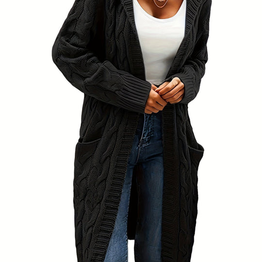 EB | Langstrickjacke mit Kapuze