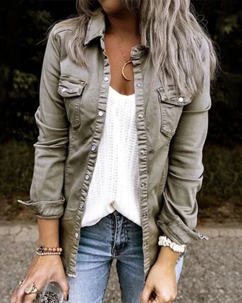 EB | Klassische Jeans Jacke Damen