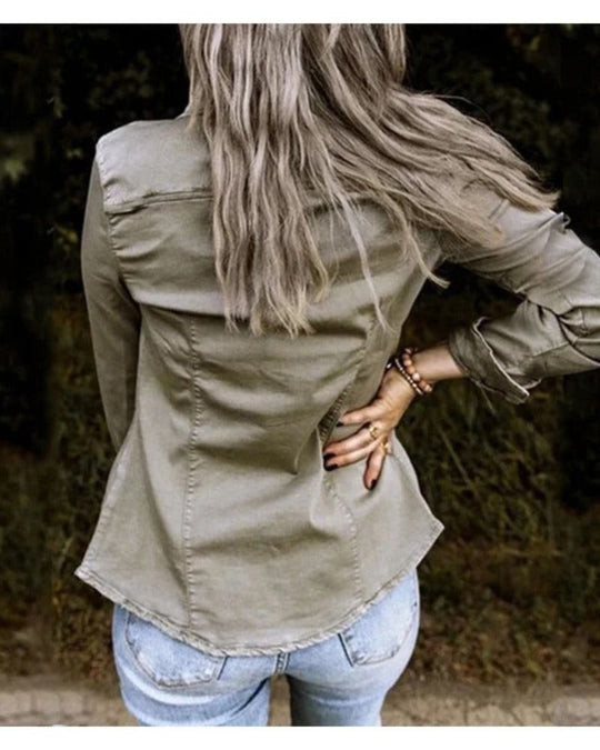 EB | Klassische Jeans Jacke Damen