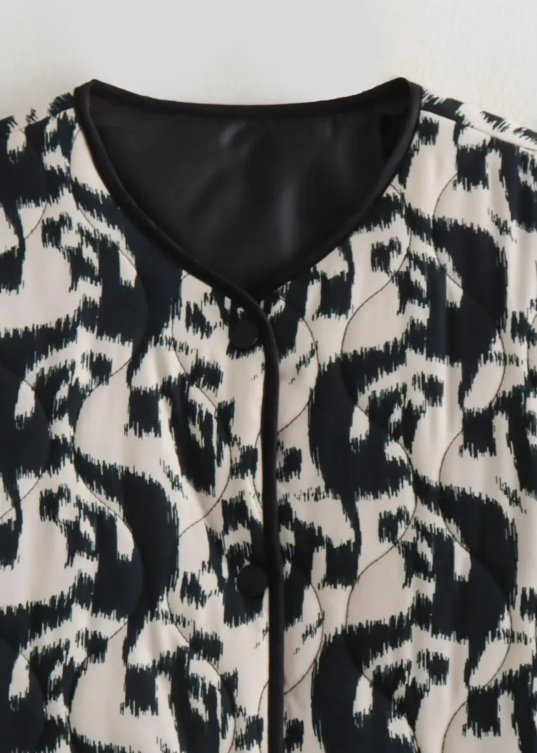 EB | Französische Stil bedruckte Baumwolljacke