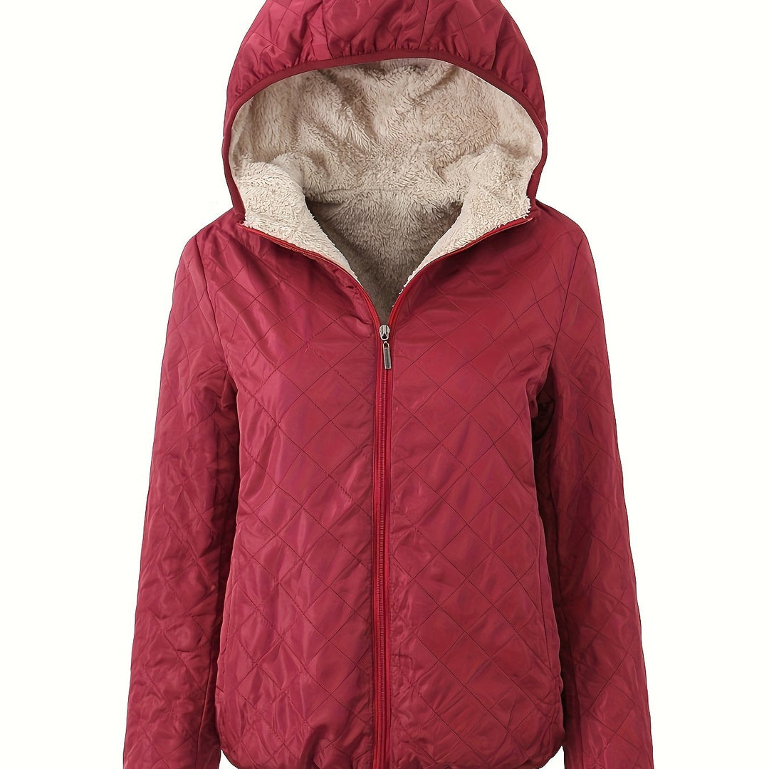 EB | Steppjacke mit Kapuze und Reißverschluss