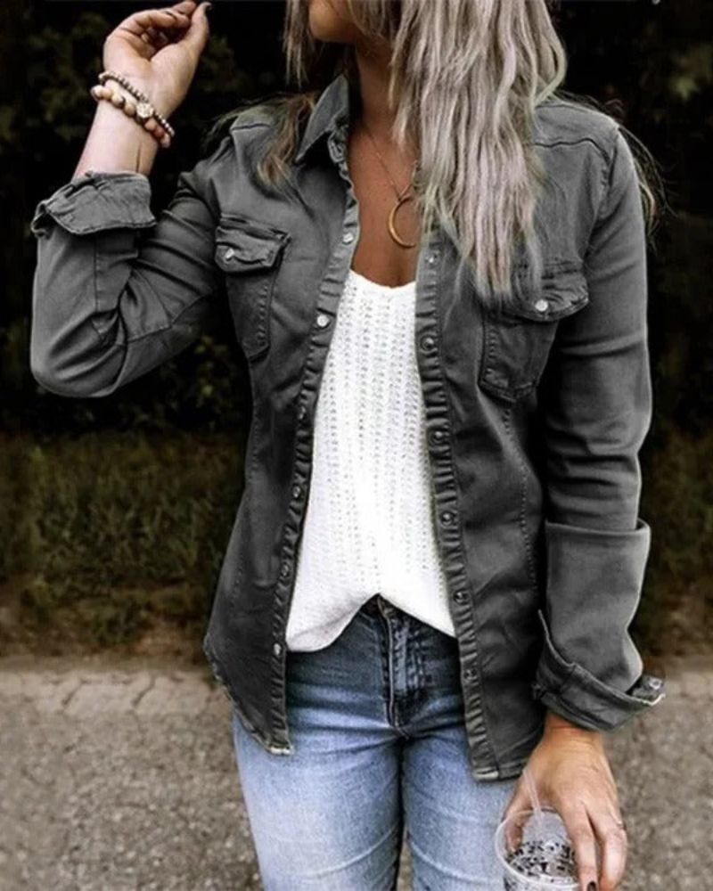 EB | Klassische Jeans Jacke Damen