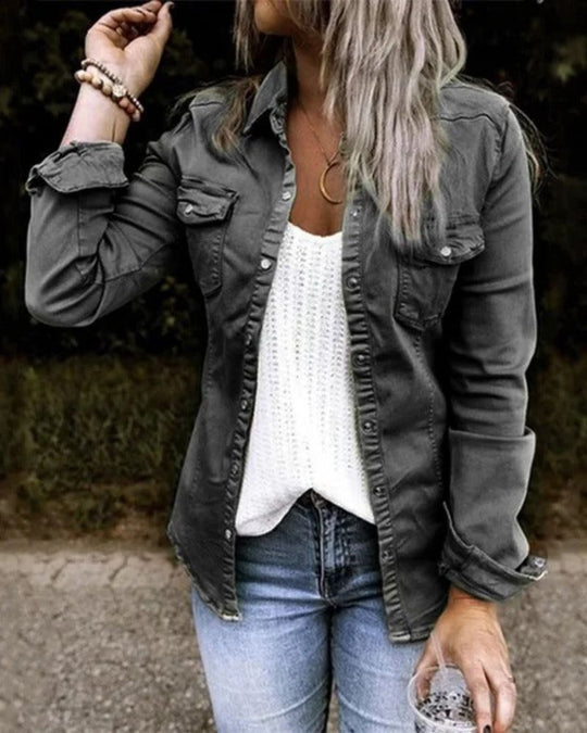 EB | Klassische Jeans Jacke Damen