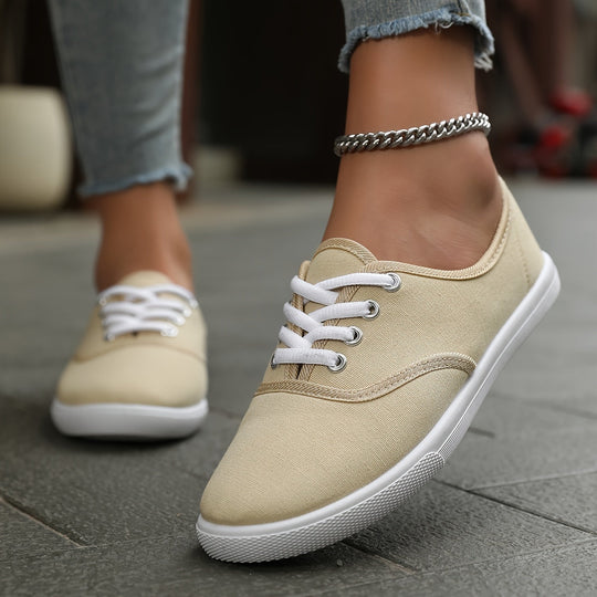 EB | Bequeme Niedrige Canvas Schnürschuhe