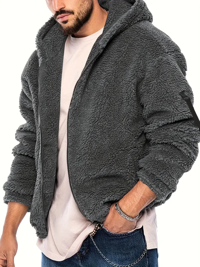 EB Teddyjacke mit Reißverschluss für Männer