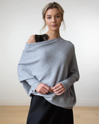 EB | Asymmetrisch drapierter Pullover