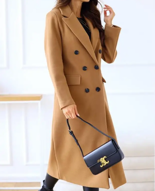EB | Lange Elegante Taillierte Trenchcoat Für Damen | Perfekt Für Herbst Und Winter