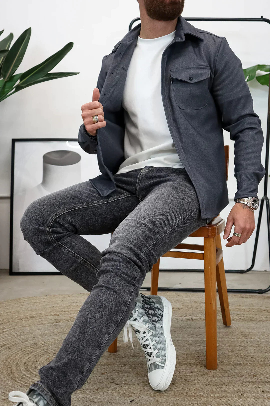 EB | Premium-Jacke mit Knopfverschluss für Herren Stylische und Bequeme Jacke