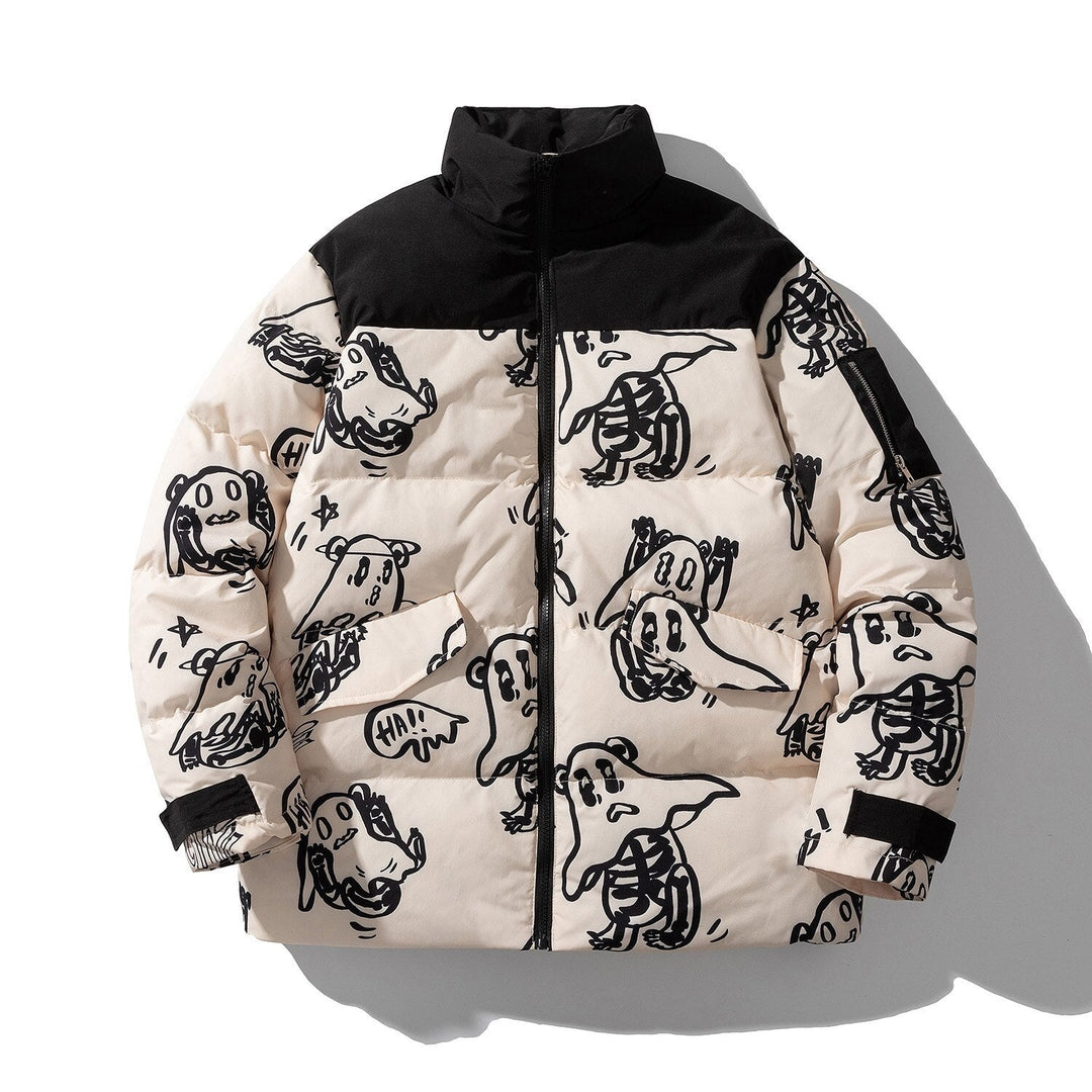 EB | Bedruckte wattierte Jacke