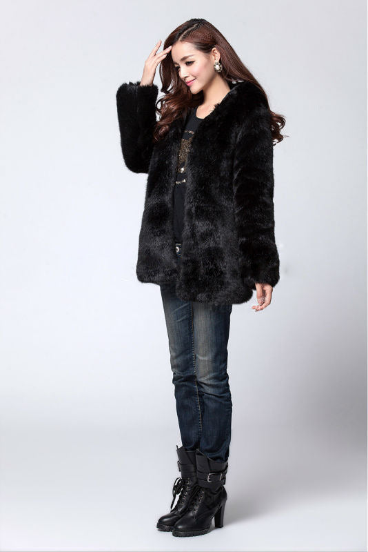 Damen Kunstpelzjacke EB