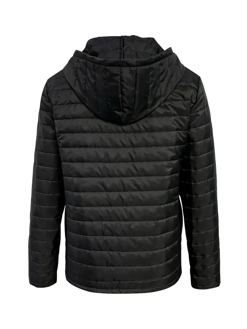 EB | Hüftlange Kapuzen-Licht-Steppjacke