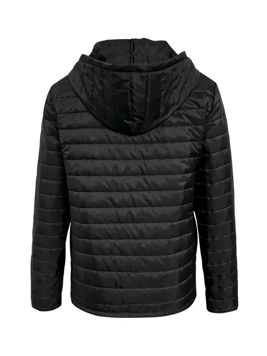 EB | Hüftlange Kapuzen-Licht-Steppjacke