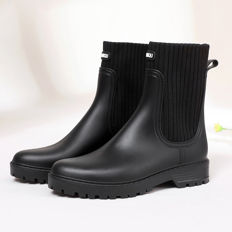Bequeme und Wasserdichte Regenstiefel für Damen EB