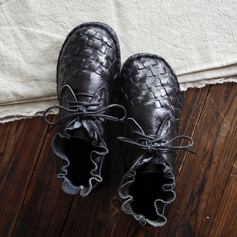 EB | Retro Künstlerisch Echtes Damen Schuhe