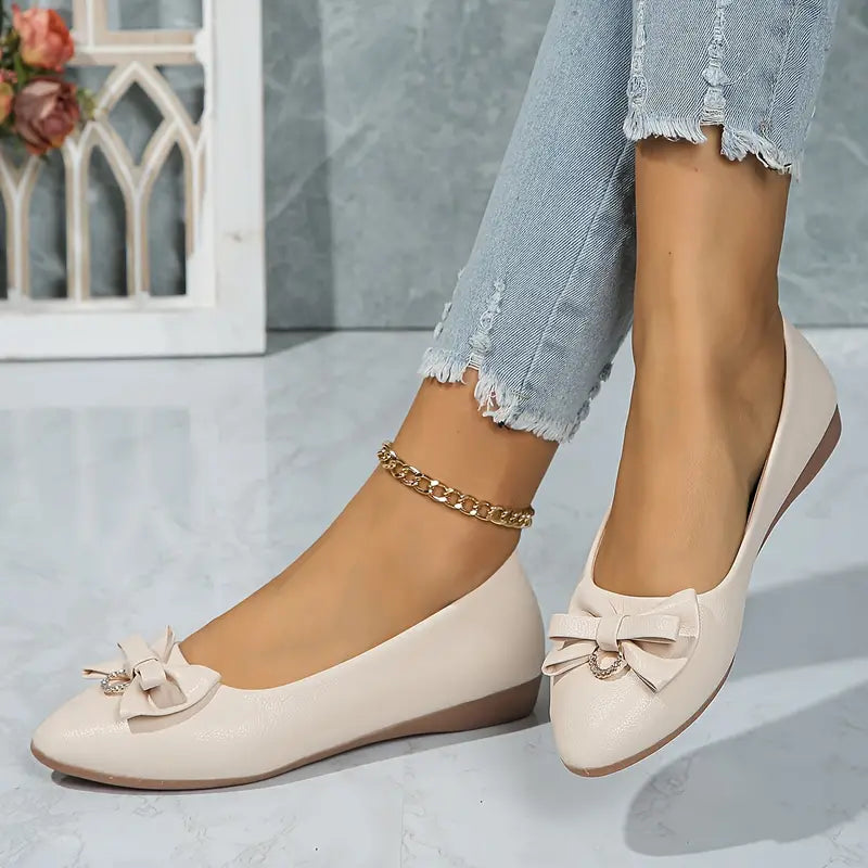 EB | Damen Schicke Schleifen Puppe Schuhe Elegant