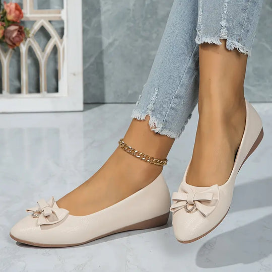 EB | Damen Schicke Schleifen Puppe Schuhe Elegant