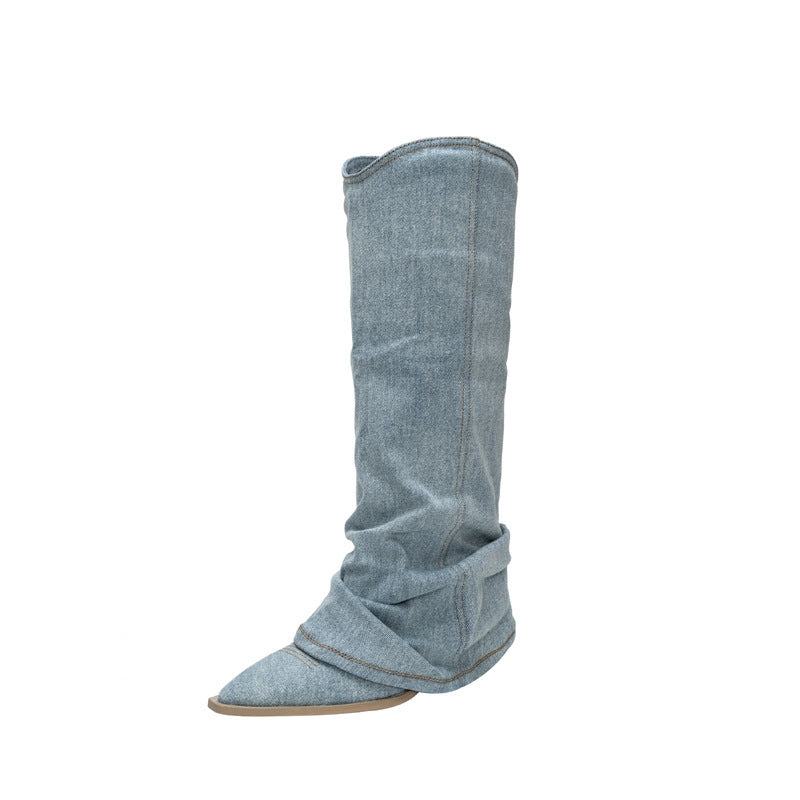 Winterfeste Denim Boots für Damen EB