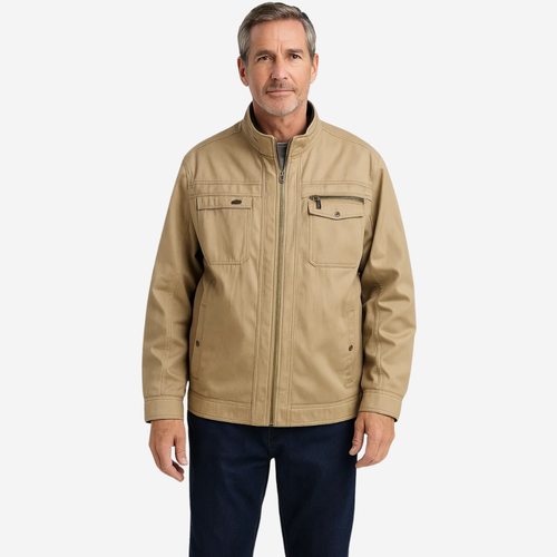 EB | Herren Baumwolljacke winddicht & wasserabweisend im Feldlook