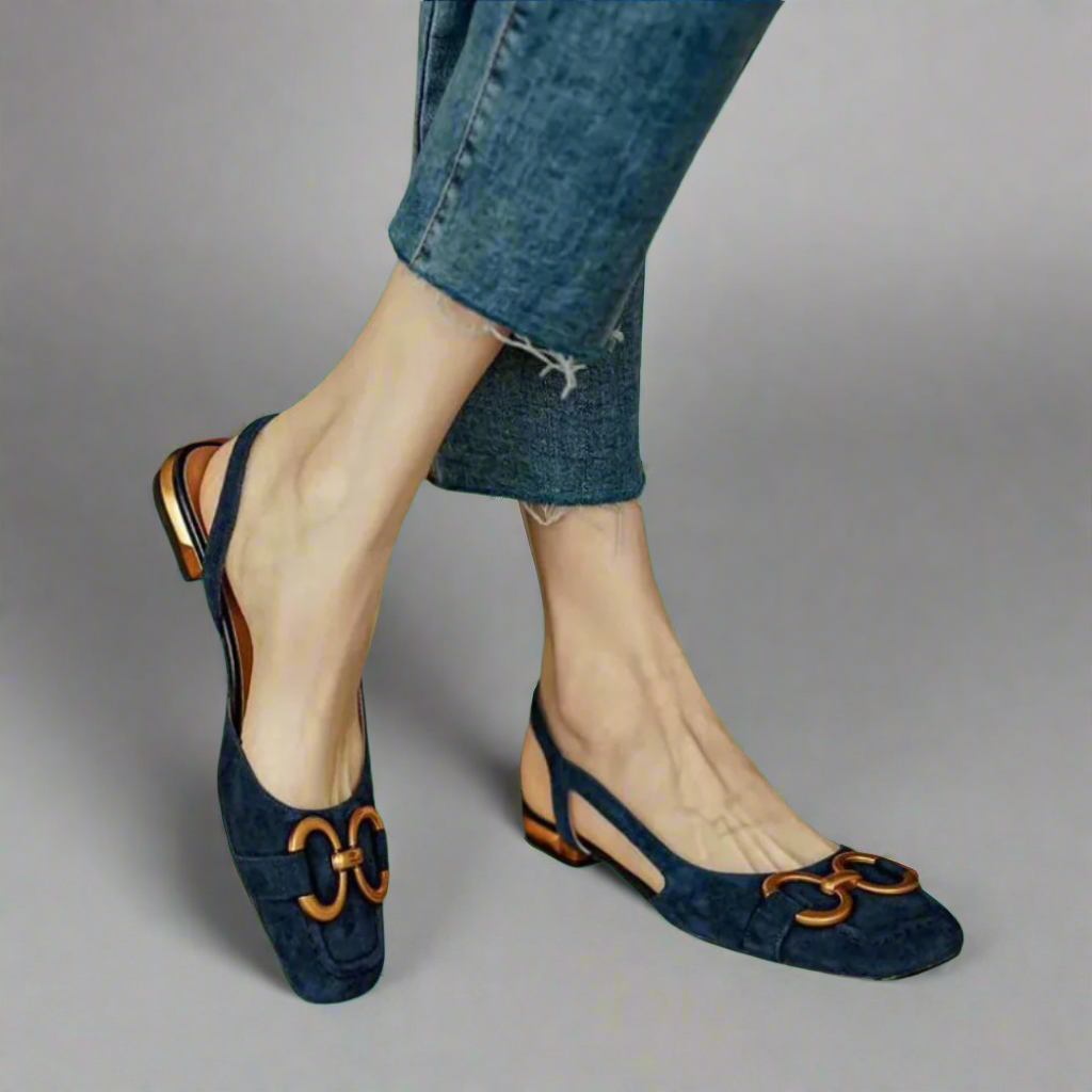 Elegante Orthopädische Sandalen mit Blockabsatz EB
