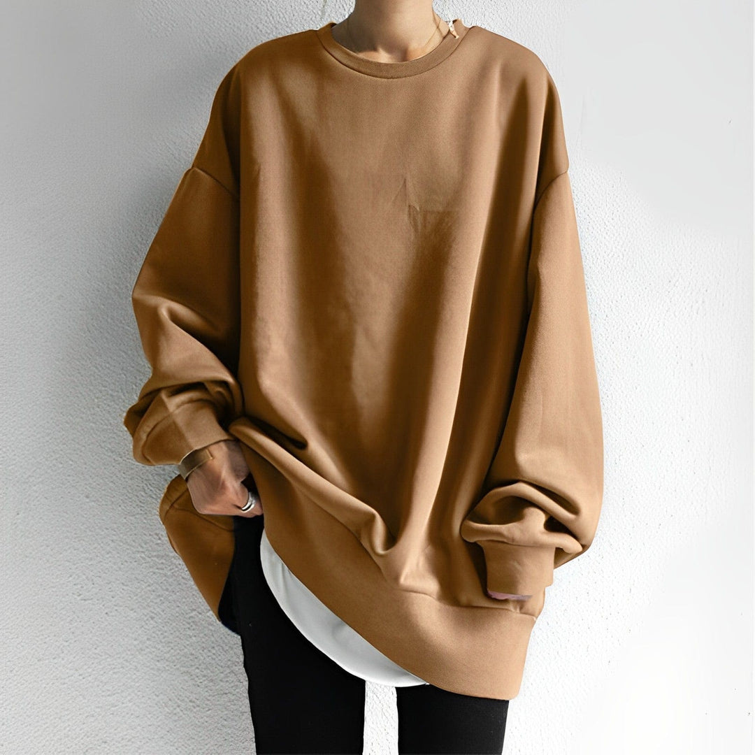 EB | Damen Oversized-Pullover mit Strukturiertem Design