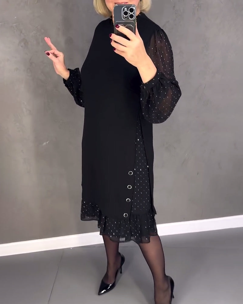 EB | Kleid mit Langen Ärmeln und Punkten