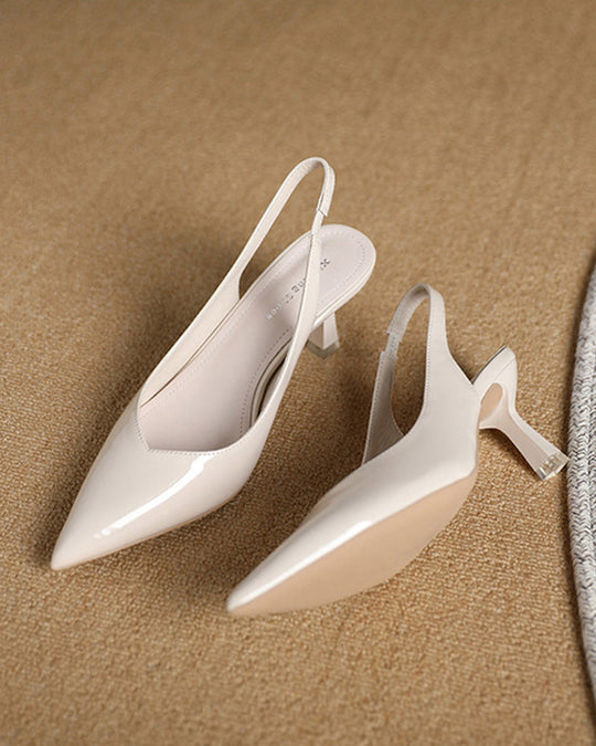 EB | Einfarbige, Temperamentvolle High Heels mit Spitzer Zehenpartie