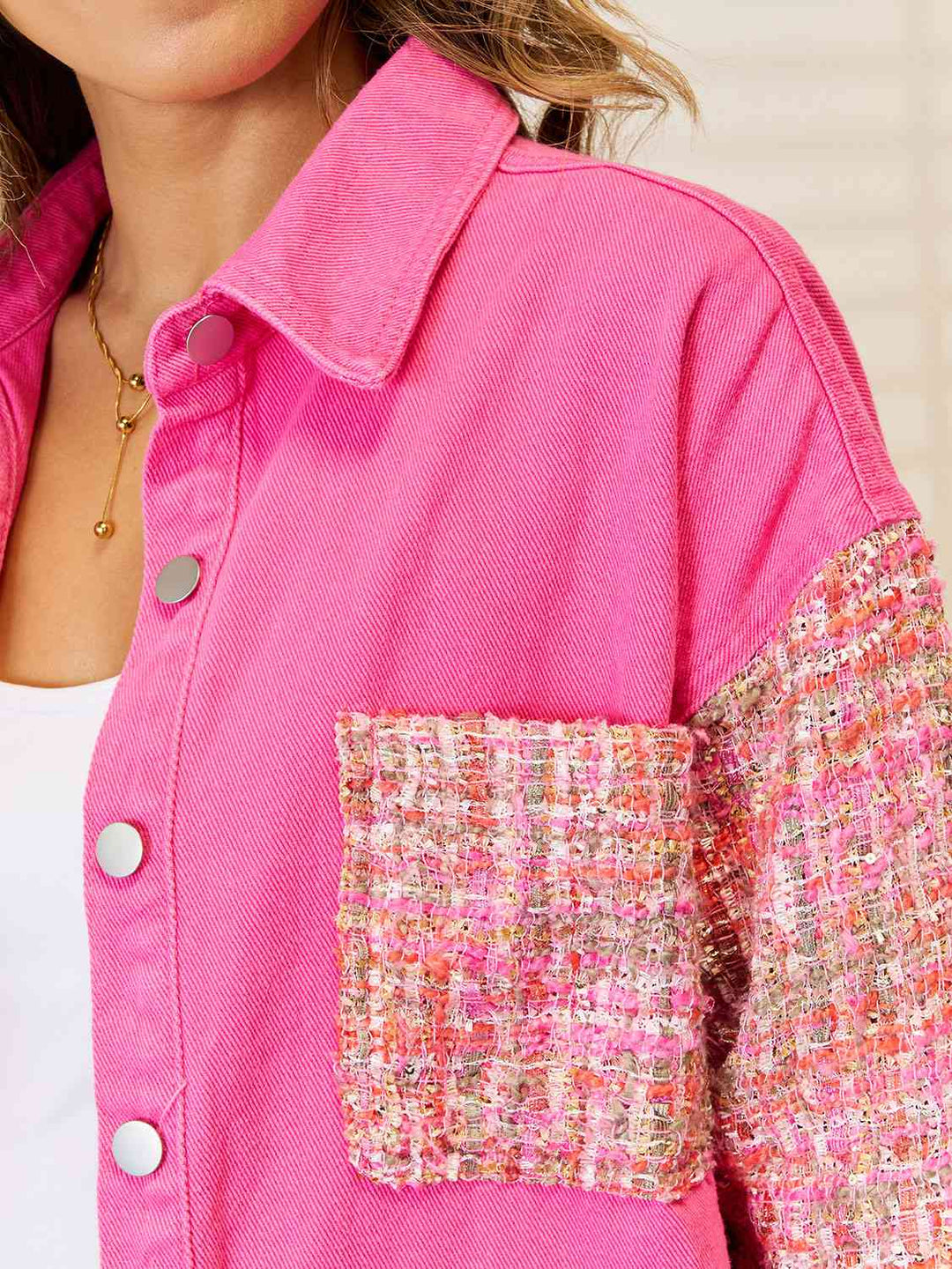 EB | Rohsaum Drop-Shoulder Denimjacke