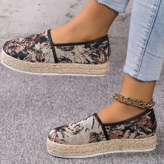 Vintage Plattform Slip-On Schuhe EB