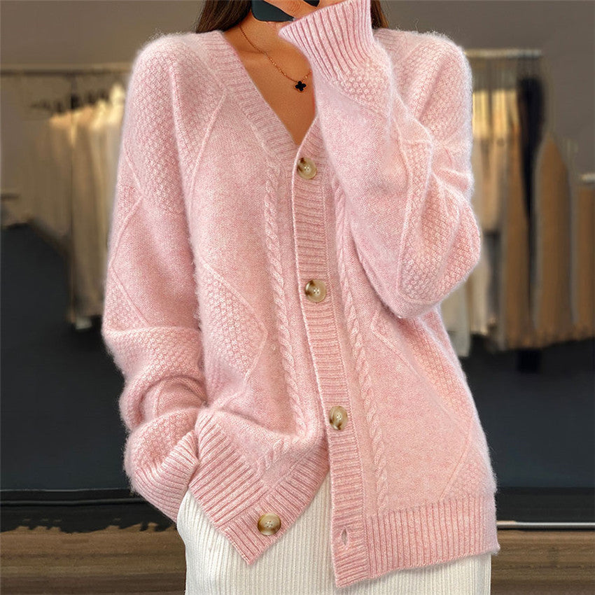 EB | Strickjacke mit V-Ausschnitt