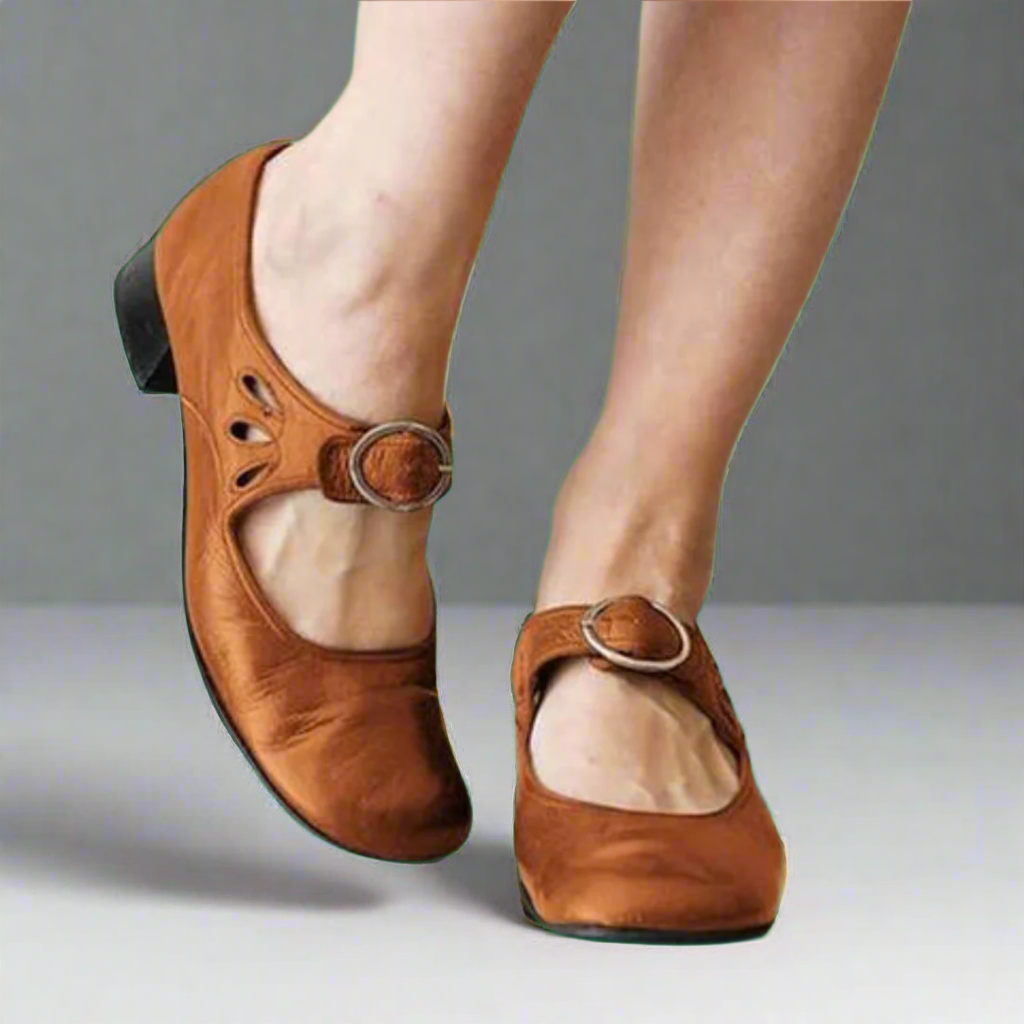 Bequeme Keilsohlen-Orthopädische Ledersandalen EB