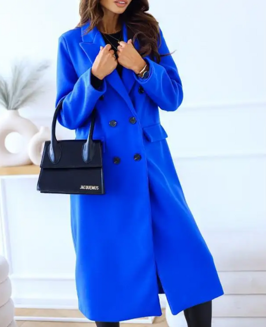 EB | Lange Elegante Taillierte Trenchcoat Für Damen | Perfekt Für Herbst Und Winter
