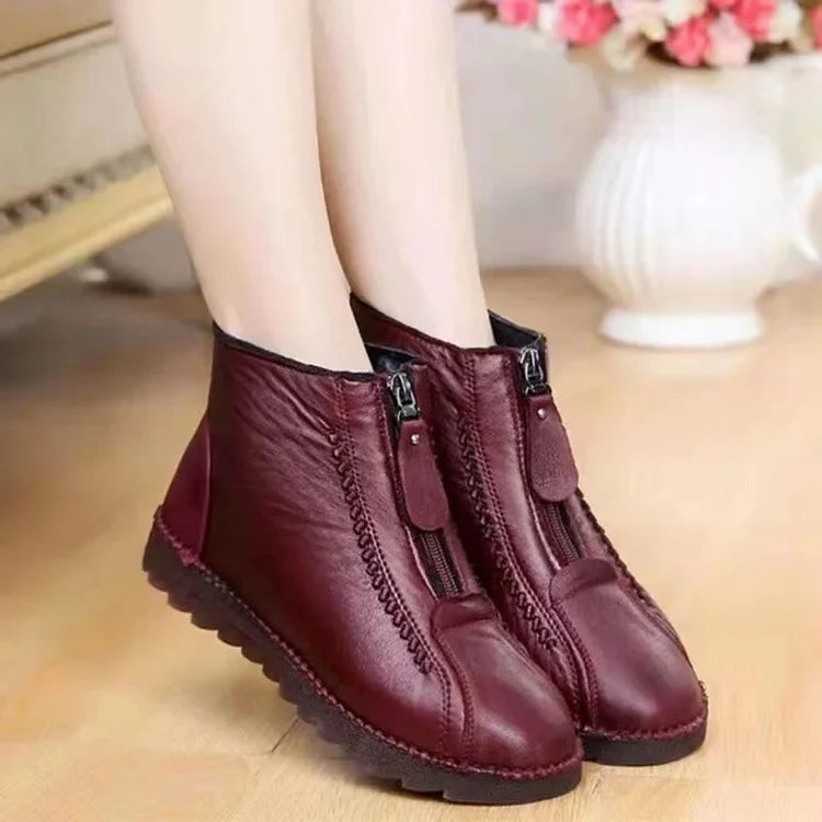 EB | Damen Echtes Leder Rutschfeste Stiefeletten
