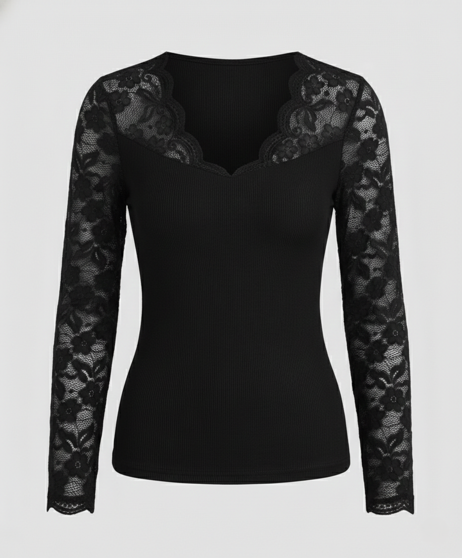 Eleganter Damen Spitzen-Bodysuit | EB