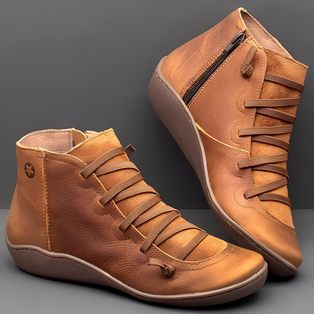 Damen Stiefeletten Modische Synthetikleder Schwarz Elegant Bequem EB
