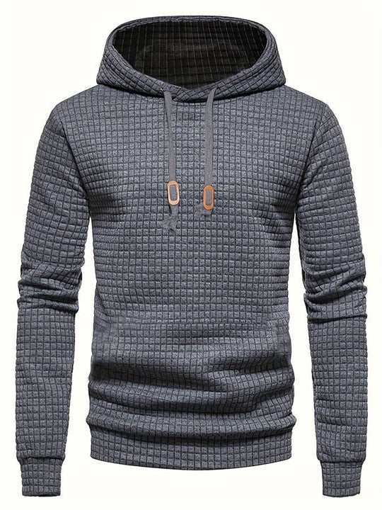EB - Lässiger Waffelmuster Hoodie für Männer