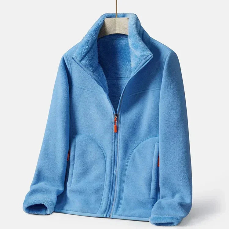 EB | Warme Fleecejacke mit Doppelter Knopfleiste für Damen