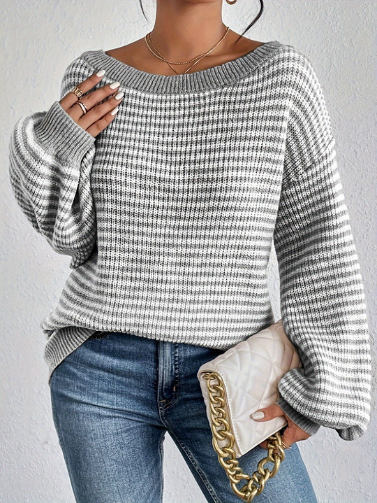 EB | Gestreifter Pullover Lässig und Stilvoll Weicher Komfort
