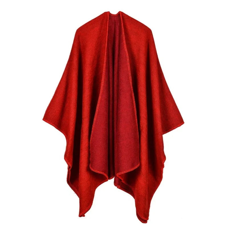 EB | Warmer Poncho mit Fließendem Schnitt