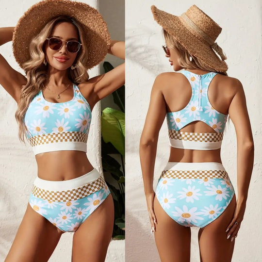 EB | Großer Bikini mit geteiltem Reißverschluss