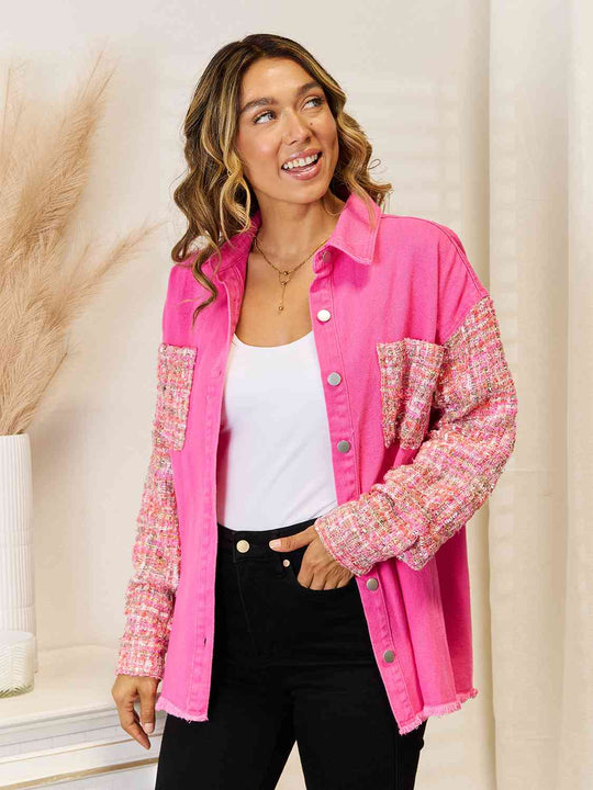 EB | Rohsaum Drop-Shoulder Denimjacke