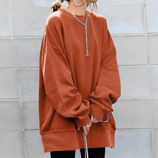 EB | Damen Oversized-Pullover mit Strukturiertem Design
