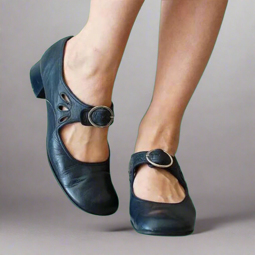 Bequeme Wedge-Sohle Orthopädische Ledersandalen EB