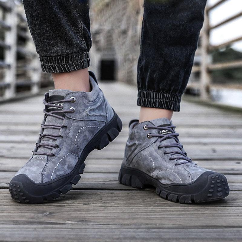 Warme und hohe Arbeitssicherheitsstiefel aus Winter Kaschmir und Stahlkappe EB