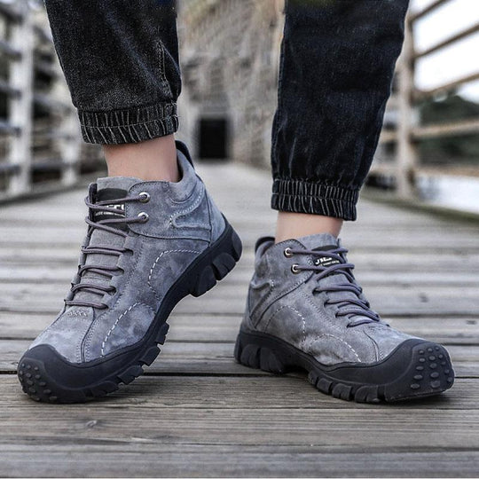 Warme und hohe Arbeitssicherheitsstiefel aus Winter Kaschmir und Stahlkappe EB