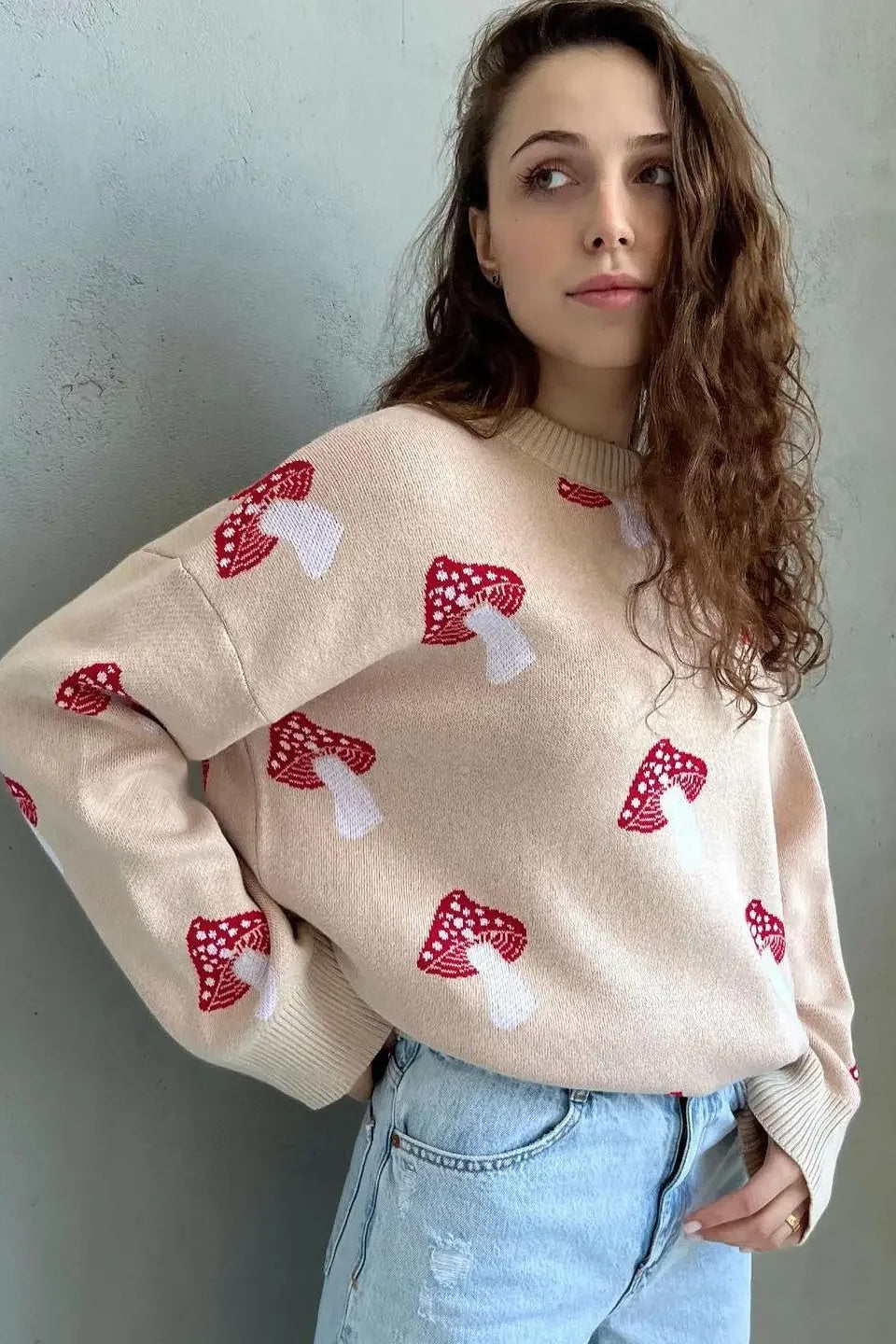 EB | Pilz-Jacquardstrickpullover