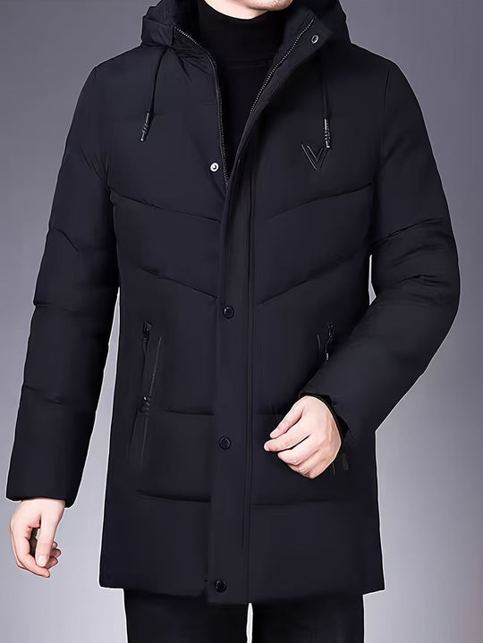 EB | Warme Pufferjacke mit Kapuze Polyester Stil und Schutz