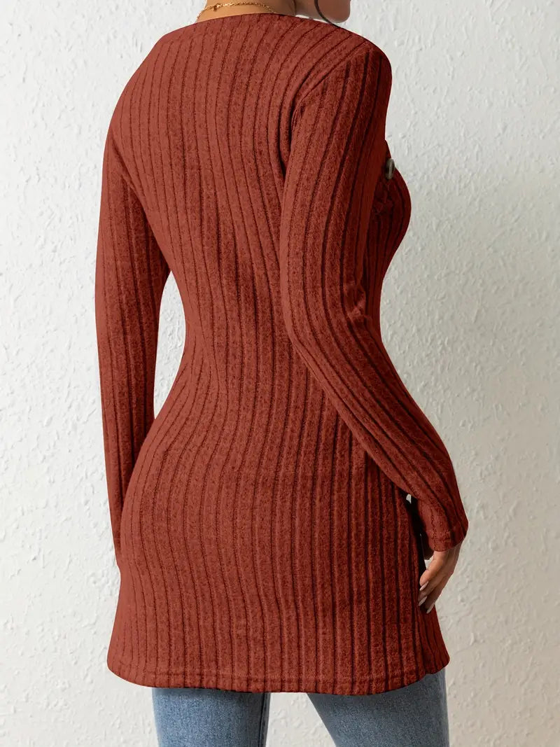 EB | Stilvoll Gerippter Pullover für Frauen