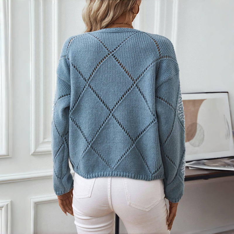 EB | Luftiger Hohlstrickpullover Für Übergangszeit